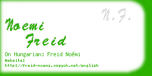 noemi freid business card